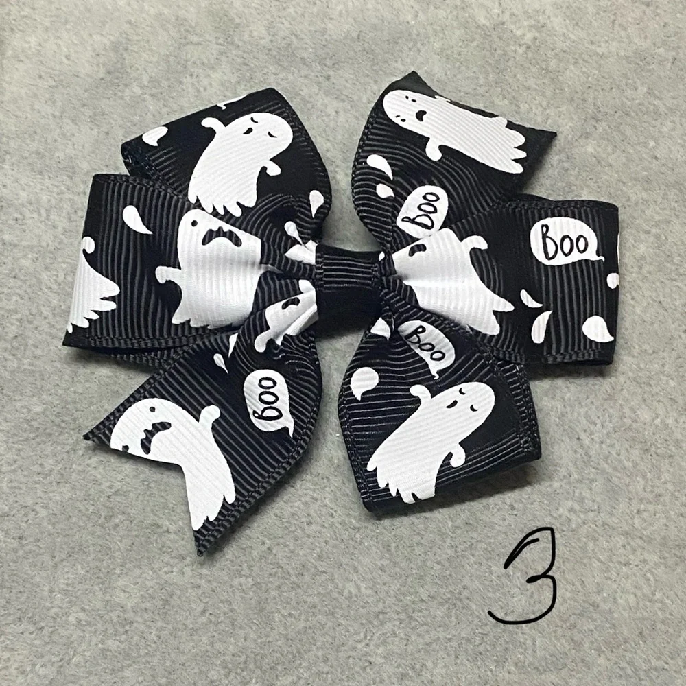 🕸️Halloween Spooky Cute Ghosts Spiders Pumpkin Hair Bows